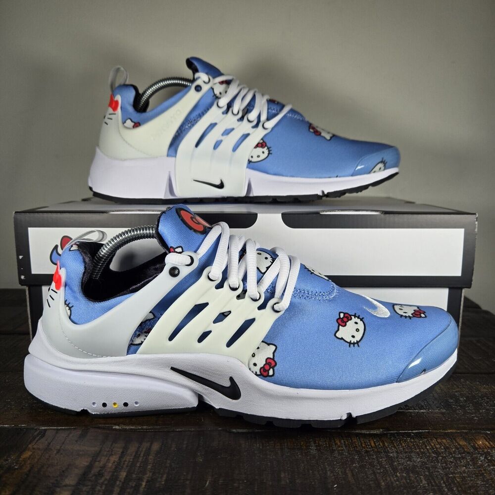 Nike Blue and White Hello Kitty Men's Shoes